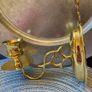 181 Solid Brass Candle Wall Sconce, possibly Baldwin Brass